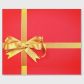 Red Gold Cadeaupapier (Vlak)