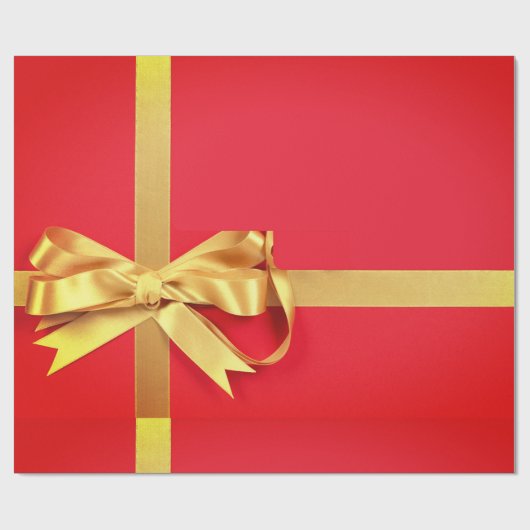 Red Gold Cadeaupapier (Vlak)