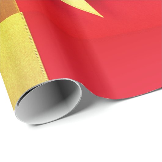 Red Gold Cadeaupapier (Rol Hoek)