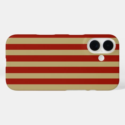Red Gold Case-Mate iPhone Case (Achterkant (horizontaal))