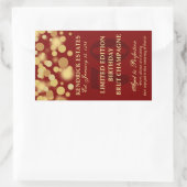 Red Gold Champagne Bubbles label 750 ml (Tas)