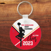 Red Gold Cheer Gift Bag Ideeën Sleutelhanger (Achterkant)