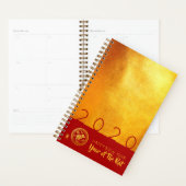 Red Gold Chinese Rat papieren versie 2020 modern S Planner (Display)