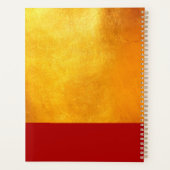 Red Gold Chinese Rat papieren versie 2020 moderne  Planner (Achterkant)