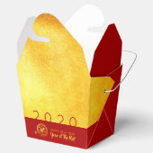 Red Gold Chinese Rat papieren versie 2020 TOFB Bedankdoosjes (Geopend)