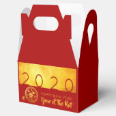 Red Gold Chinese Rat, papierversneden 2020 GFB Bedankdoosjes (Geopend)