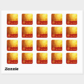 Red Gold Chinese Rat, Sticker met papiersnit 2020 (Vel)