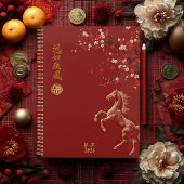 Red & Gold Chinese Zodiac Year of the Horse 2026 Planner