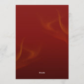 Red & Gold Christmas Eve Party Invitation Card Kaart (Achterkant)