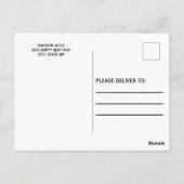 Red Gold College Trunk Graduk Party Foto Briefkaart (Achterkant)