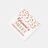 Red Gold Confetti pensioen is zoet Servet (Hoek)