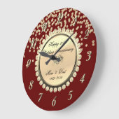 Red Gold Diamonds 25th Wedding Jubileum Grote Klok (Hoek)