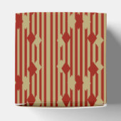 Red Gold Diamonds Favor Box Bedankdoosjes (Bovenkant)