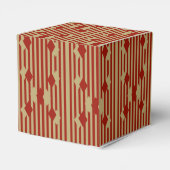 Red Gold Diamonds Favor Box Bedankdoosjes (Achterkant)