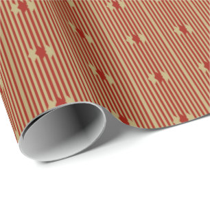 Red Gold Diamonds Single Wrapping Paper Cadeaupapier