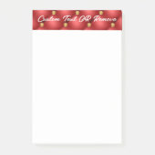 Red Gold Diamonds Tufted gepersonaliseerde kleveri Post-it® Notes (Voorkant)