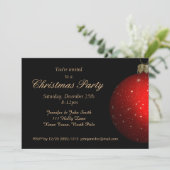 Red Gold  Elegant kerstfeest Kaart (Staand voorkant)