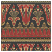 Red Gold en Black Art Deco Stof (Close Up)