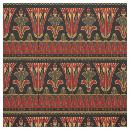 Red Gold en Black Art Deco Stof