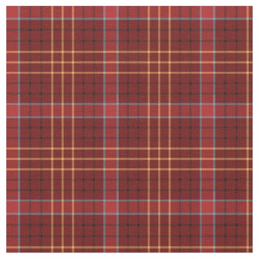 Red, Gold en Blue Scottish Pset Stof (Close Up)