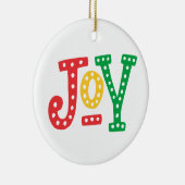 Red Gold en Green Joy Keramisch Ornament (Rechts)