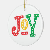 Red Gold en Green Joy Keramisch Ornament (Links)