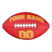 RED GOLD EN WHITE Custom Football (Voorkant)