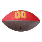 RED GOLD EN WHITE Custom Football (Gedraaid 270)