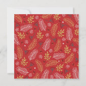 Red Gold en White Kerstfeestdag Kaart (Achterkant)