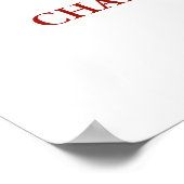 Red Gold Engagement Party Custom 20x30 Poster (Hoek)