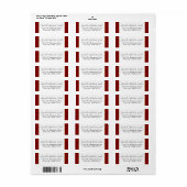 Red Gold Etiket (Full Sheet)