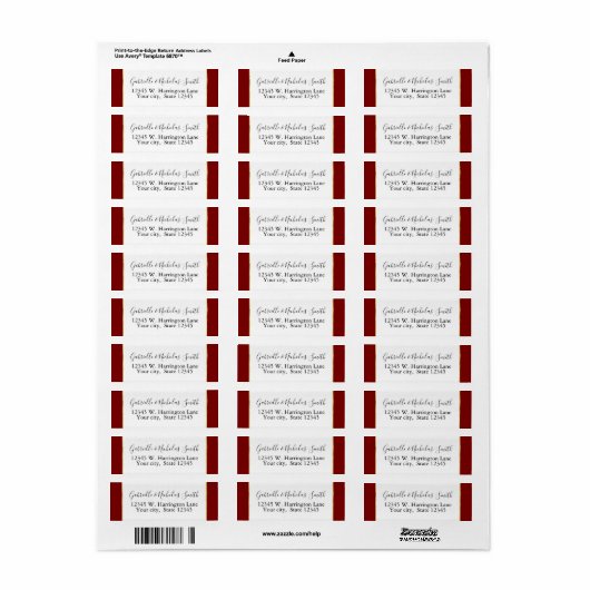 Red Gold Etiket (Full Sheet)