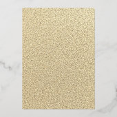 Red Gold Festive Foliage-kerstfeest Folie Uitnodiging (Achterkant)