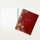 Red Gold Floral Holiday Planner (Display)