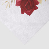 Red Gold Floral Lace Bouquet-ontkoppeling Tissuepapier (Detail)