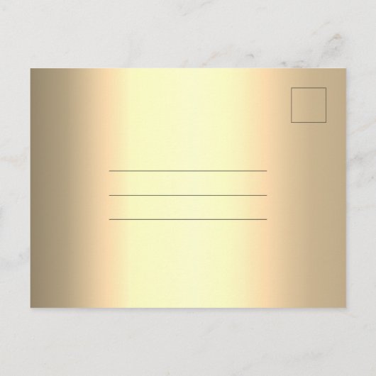 Red Gold Floral Rozen Quinceanera sparen de datum Briefkaart (Achterkant)