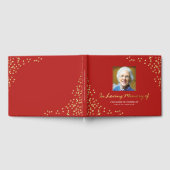 Red Gold Funeral condolence | Foto Memorial Gastenboek (Volledig)