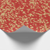 Red Gold Glam Verjaardag Cadeaupapier (Hoek)