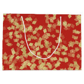 Red Gold Glam Verjaardag Groot Cadeauzakje (Achterkant)