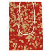 Red Gold Glam Verjaardag Medium Cadeauzakje (Achterkant)