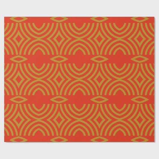 Red Gold Goodness Wrapping Paper Cadeaupapier (Vlak)