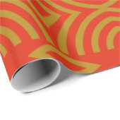 Red Gold Goodness Wrapping Paper Cadeaupapier (Rol Hoek)