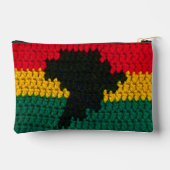 Red Gold Green Black Africa Artisan Crochet Print Etui (Achterkant)