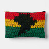 Red Gold Green Black Africa Artisan Crochet Print Etui (Voorkant)
