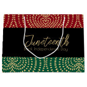 Red Gold Green Black Onafhankelijkheidsdag Junetet Groot Cadeauzakje (Voorkant)