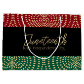 Red Gold Green Black Onafhankelijkheidsdag Junetet Groot Cadeauzakje (Achterkant)