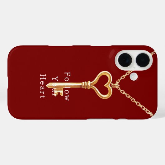 Red Gold Heart Chain   Case-Mate iPhone Case (Achterkant (horizontaal))