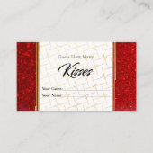 Red Gold hoeveel Kisses Bridal Enclosure Kaart (Voorkant)