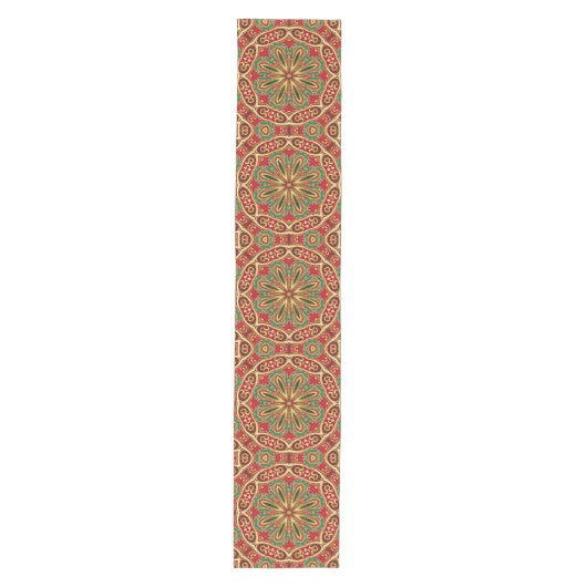 Red Gold Holiday Table Runner Medium Tafelloper (Voorkant)