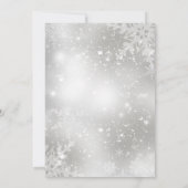 Red & Gold Holly Baubles kerst uitnodiging (Achterkant)